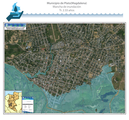 Municipio De Plato(Magdalena) Mancha De Inundación Tr. 2.33 Años