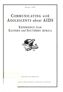 COMMUNICATING with ADOLESCENTS About AIDS