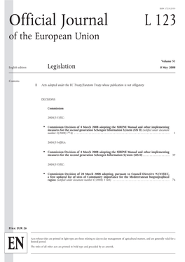 Official Journal L 123 of the European Union