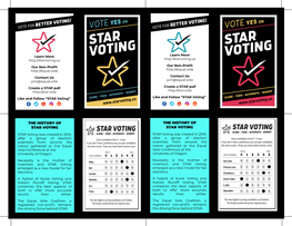 The History of Star Voting the History Of