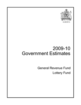 2009-10 Estimates