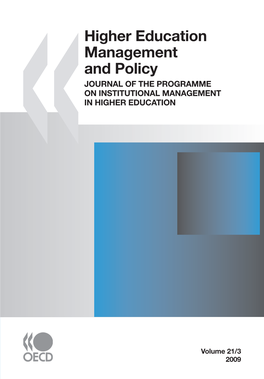 Higher Education Management and Policy