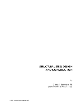 Structural Steel Design and Construction