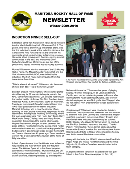 Newsletter Winter 2010