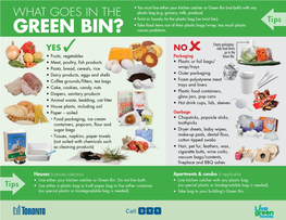 GREEN BIN? Causes Problems