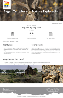 Bagan Temples and Nature Exploration