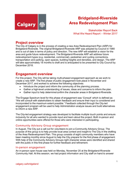 Bridgeland-Riverside Area Redevelopment Plan