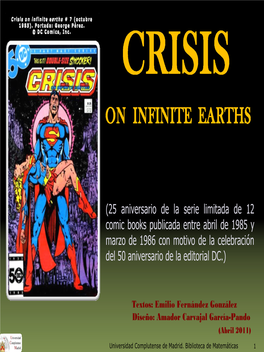 Crisis on Infinite Earths