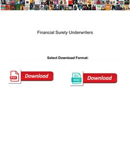 Financial Surety Underwriters