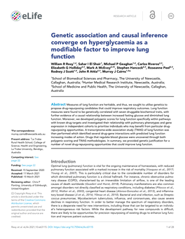 Genetic Association and Causal Inference Converge On