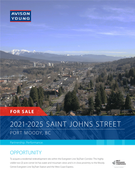 2021-2025 Saint Johns Street Port Moody, Bc