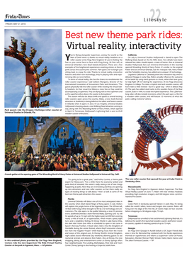 Best New Theme Park Rides: Virtual Reality, Interactivity