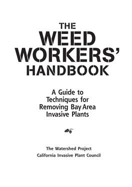 Weed Workers' Handbook