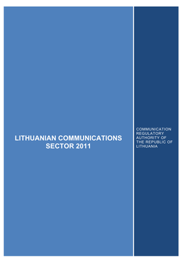 Lithuanian Communications Sector 2011