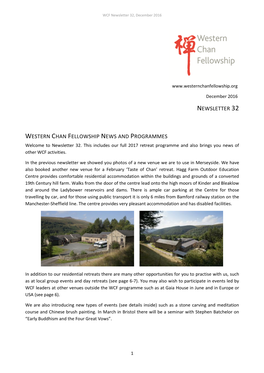 Newsletter 32, December 2016