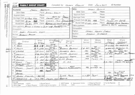 Page 1 FAMILY GROUP CHART: Compiled By: Terry Bronto Date