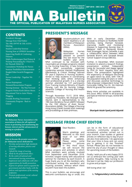 MNA Bulletin the Official Publication of Malaysian Nurses Association