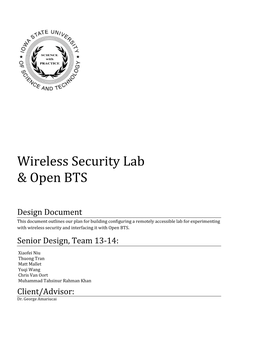 Wireless Security Lab & Open