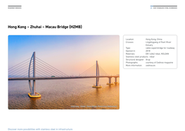 Hong Kong – Zhuhai – Macau Bridge (HZMB)