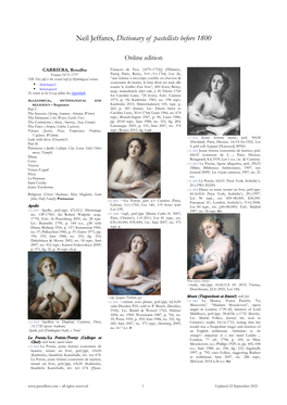 Rosalba Carriera Venetiana Fecit Anno 1725” (Olim Dresden P156; Dresdener Schloß 1938; Lost A.1945)