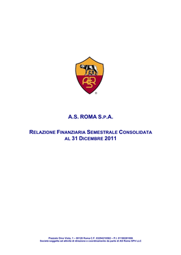 A.S. Roma S. P.A