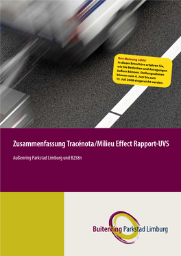 Zusammenfassung Tracénota/Milieu Effect Rapport-UVS