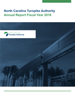 North Carolina Turnpike Authority Annual Report Fiscal Year 2018