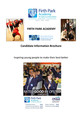 FIRTH PARK ACADEMY Candidate Information Brochure