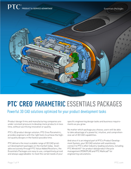 Ptc® Creo® Parametric Essentialspackages