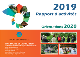 Rapport D'activités 2019