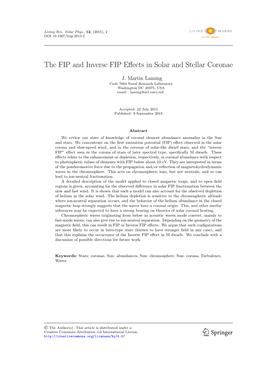 The FIP and Inverse FIP Effects in Solar and Stellar Coronae