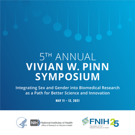 Fifth Annual Vivian W. Pinn Symposium Event Program