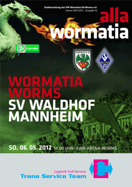 Wormatia Worms Sv Waldhof Mannheim