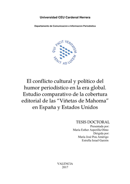 El Conflicto Cultural Y Político Del Humor Periodístico En La Era Global : Estudio Comparativo De La Cobertura Editorial De La