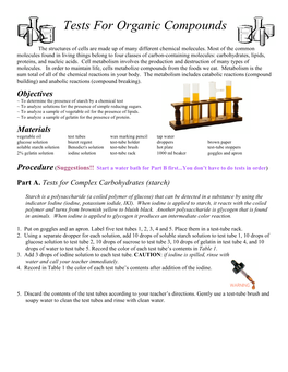 Organic Compounds