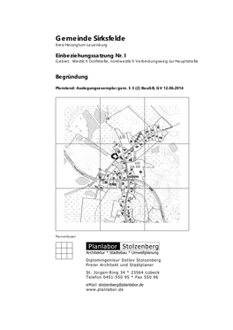 Gemeinde Sirksfelde Kreis Herzogtum Lauenburg