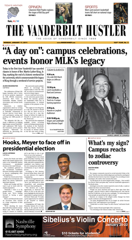 “A Day On”: Campus Celebrations, Events Honor MLK's Legacy