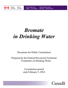 Bromate in Drinking Water