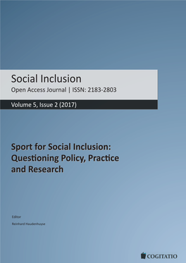 Social Inclusion Open Access Journal | ISSN: 2183-2803