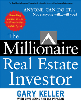 The Millionaire Real Estate Investor