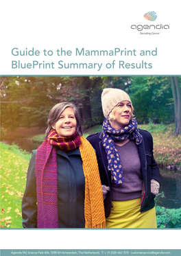 Guide to the Mammaprint and Blueprint Summary of Results