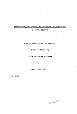 Distribution, Metabolism And. Excretion of Biflьranol