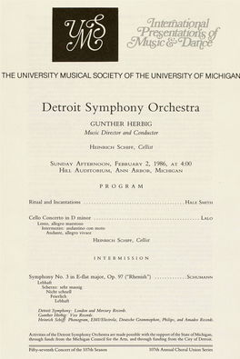 Detroit Symphony Orchestra