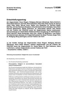 Entschließungsantrag