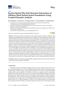 Suction Bucket Pile–Soil–Structure Interactions of Offshore Wind