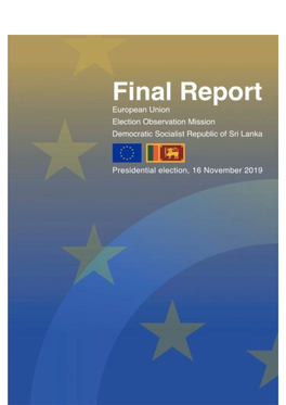 Sri Lanka, Presidential Election, 16 November 2019: EU EOM Final Report