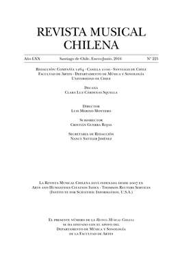 Revista Musical Chilena