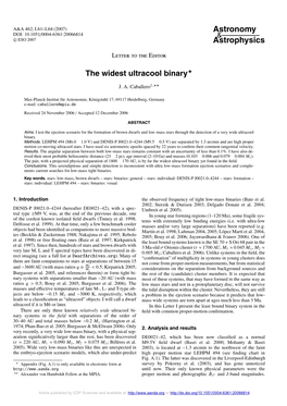 The Widest Ultracool Binary