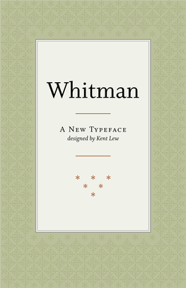 Whitman PDF Specimen