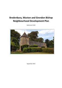 Bredenbury Neighbourhood Plan September 2019